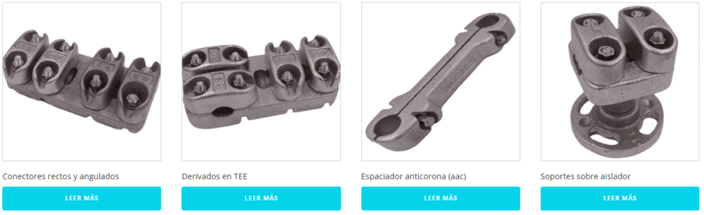 Piezas de aluminio para alto voltaje