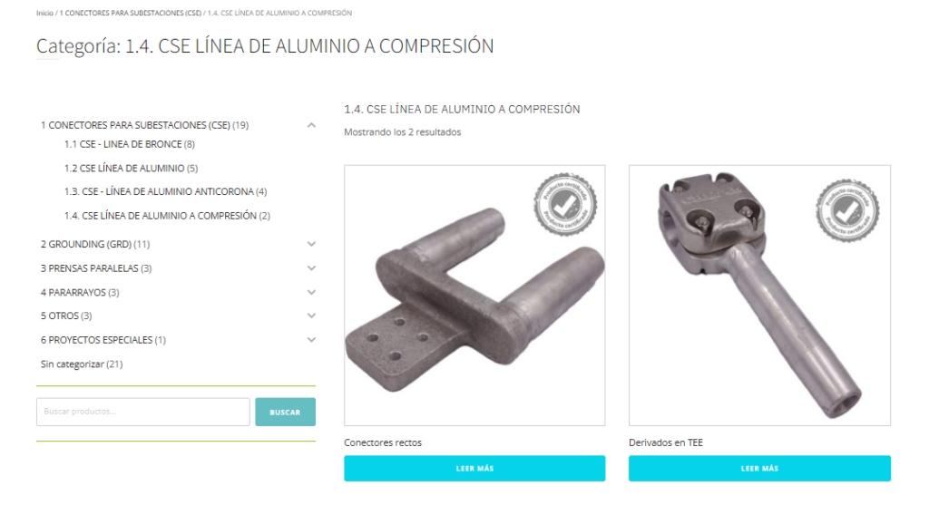 Piezas a medida de aluminio para alto voltaje