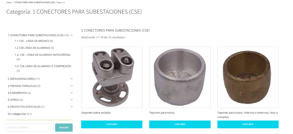 Fundición de bronce y aluminio para alto y medio voltaje