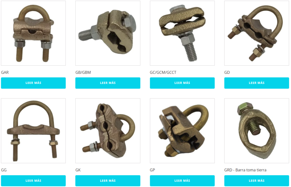 Acoples de aluminio para alta tensión en Perú