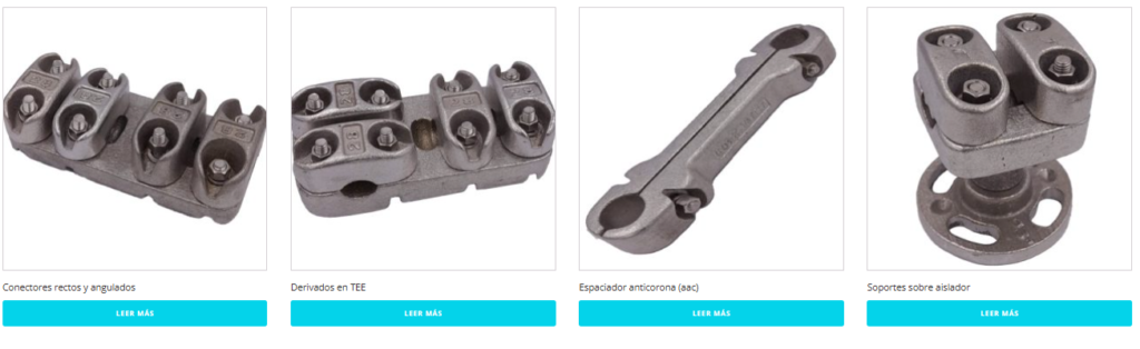 Piezas de aluminio para alta tensión en Lima, Perú